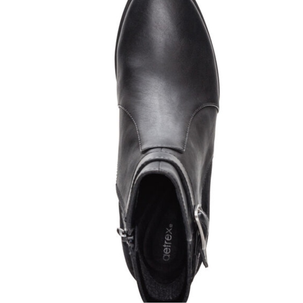 Aetrex Black Womens ankle boots